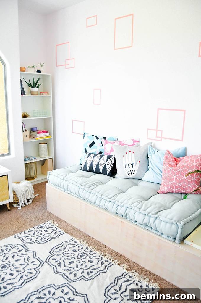 DIY Minimalist Daybed with Storage