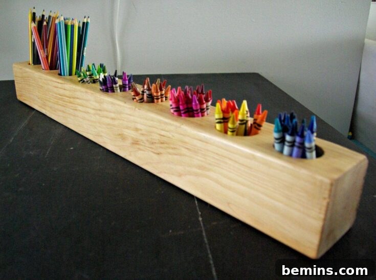 Rustic DIY Pencil Holder