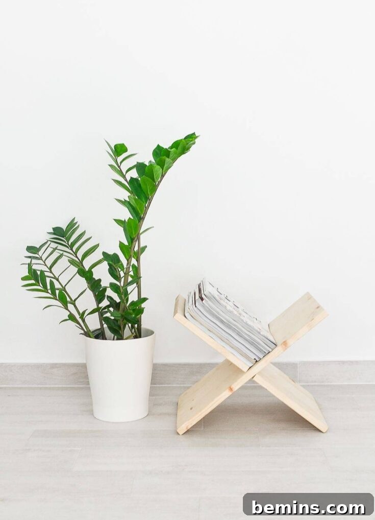 DIY Wooden Magazine Holder