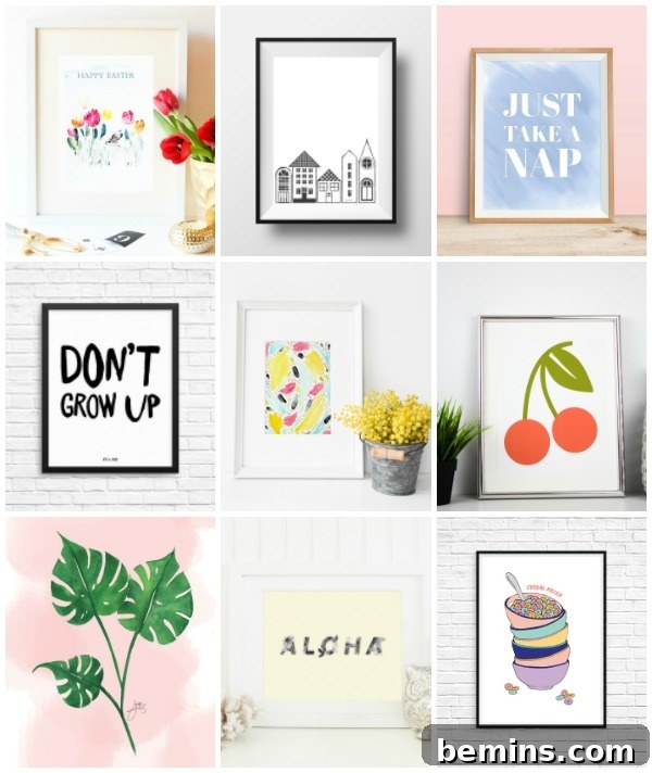 Free Printable Wall Art Collection - Modern Home Decor Ideas