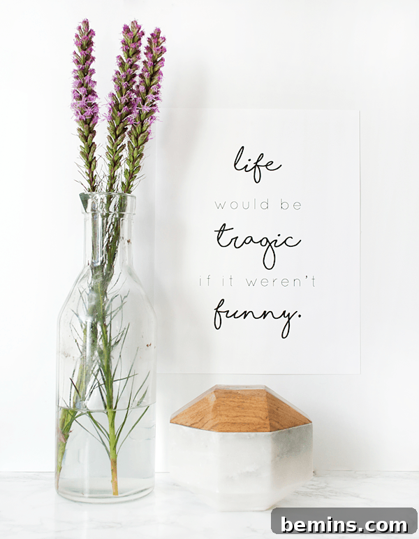 Elegant Home Quote Printable - Inspirational Wall Art