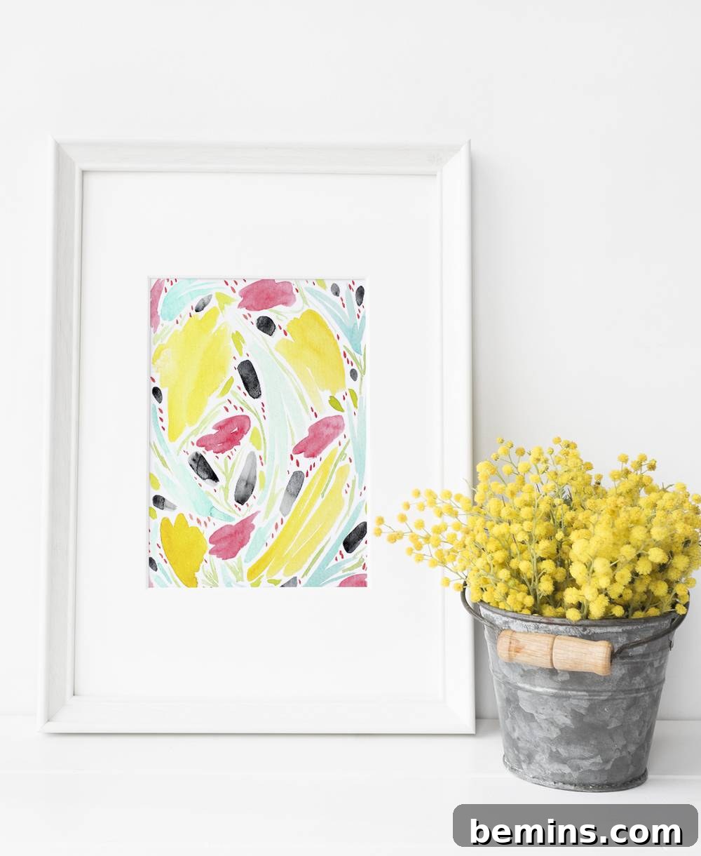 Abstract Geometric Art Print - Modern Home Decor