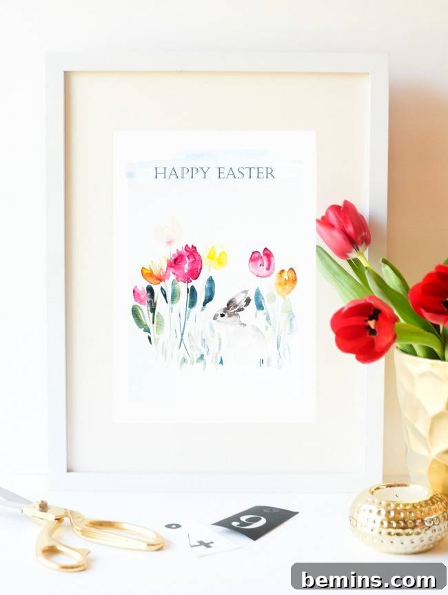 Year-Round Floral Watercolor Print - Versatile Home Art