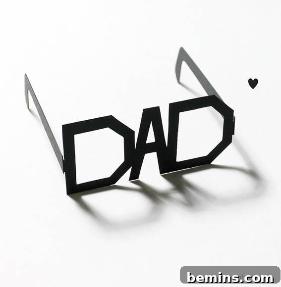 Mr Printables Dad Glasses Card