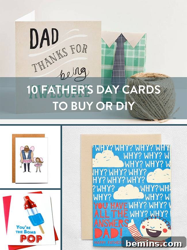 10 Father's Day Cards to Buy or DIY