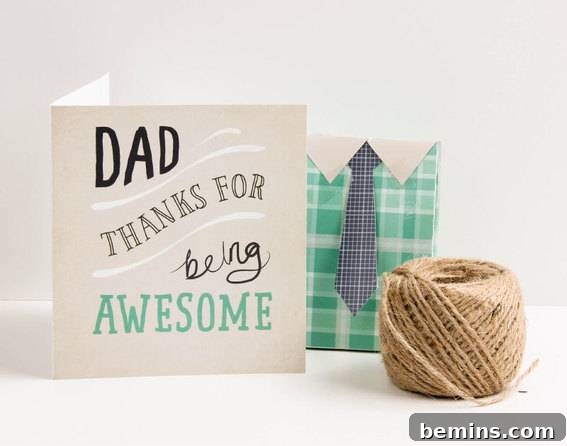 Tiny Me Printable Father's Day Card