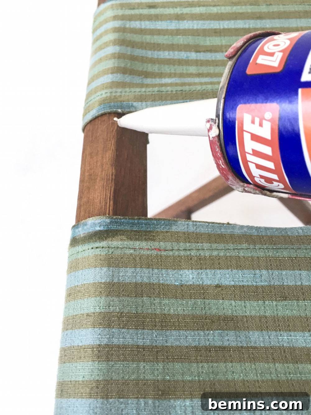 Applying Adhesive to Luggage Rack