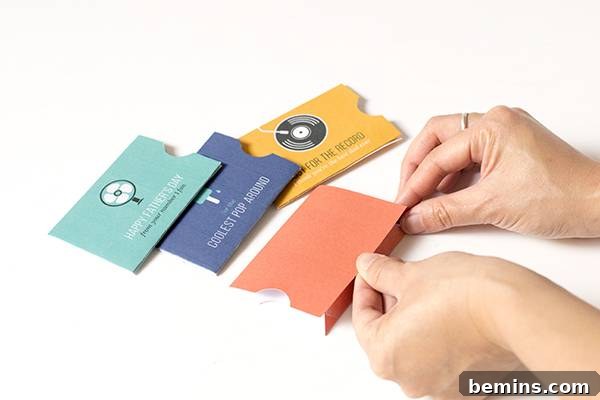 Finished Gift Card Holder with Tabs Secured
