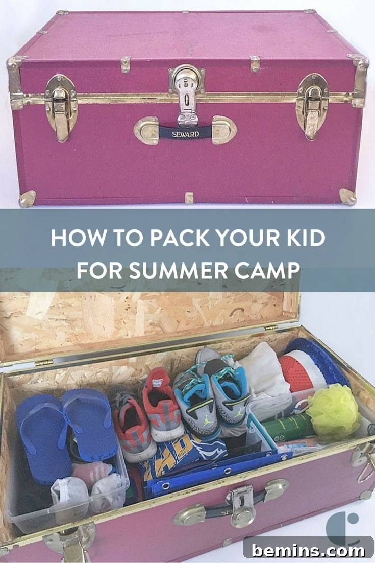 Summer Camp Packing Guide Pin