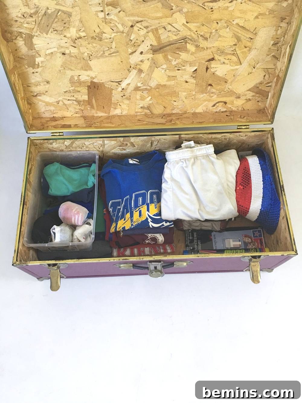 Packing Clothing in Stacks for Camp