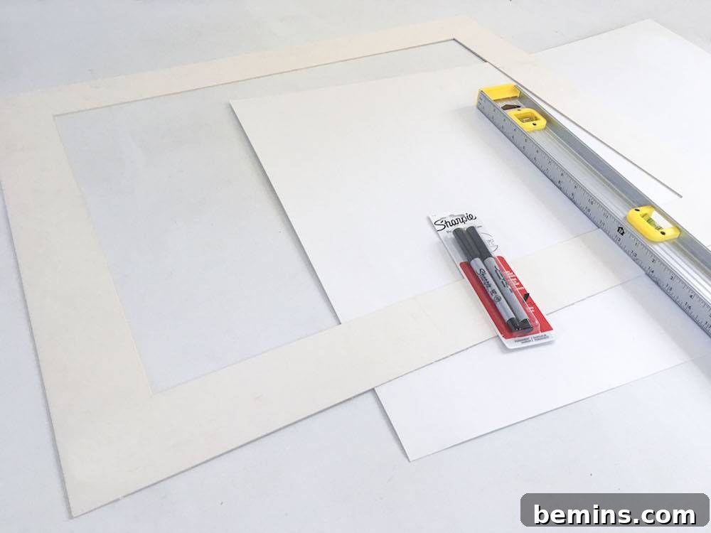 Materials for DIY Crosshatch Ink Art