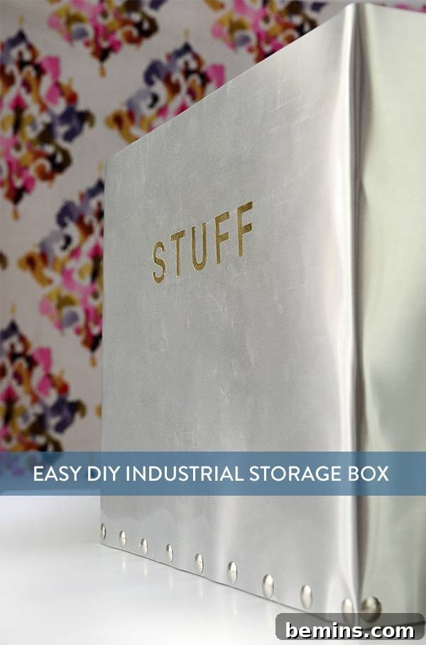 DIY Industrial Storage Box on Pinterest