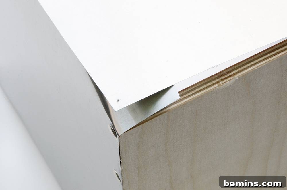 Finishing the Aluminum Wrap and Securing the Edge