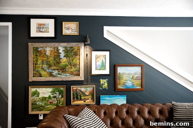 Visually Stunning: 10 Gallery Wall Ideas That Wow 12 Gallery wall with similar subject matter in all artworks