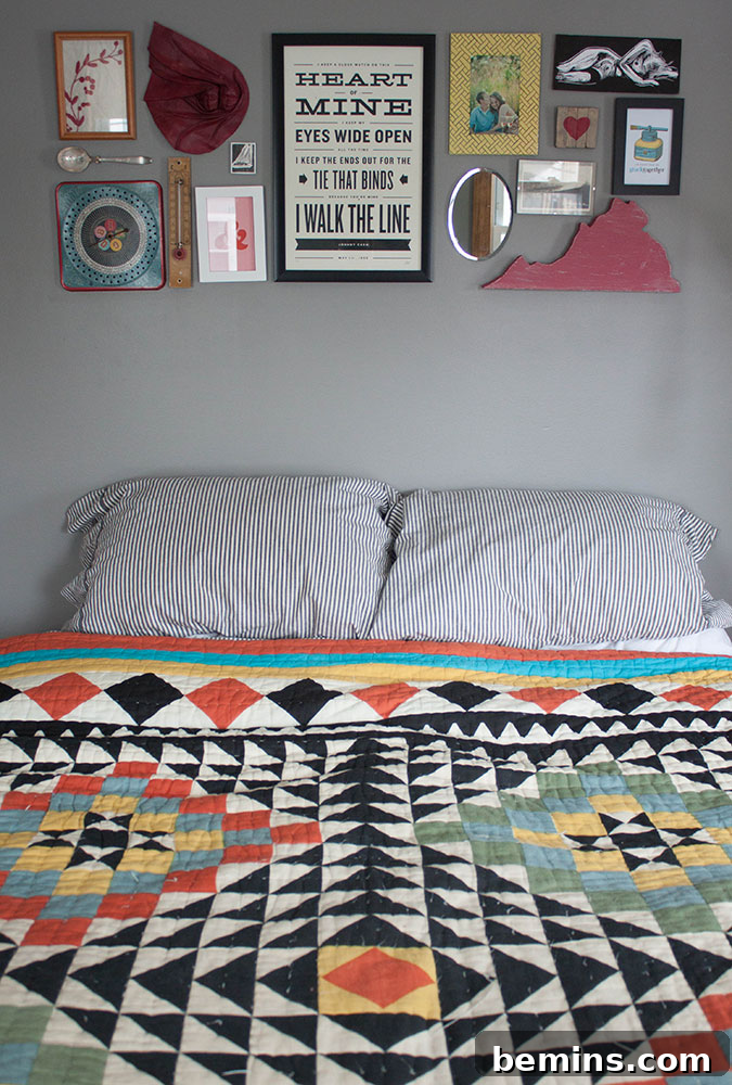 Visually Stunning: 10 Gallery Wall Ideas That Wow 7 Eclectic gallery wall with a mix of shapes and styles