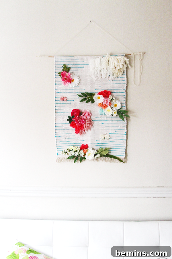 Rug turned into a wall tapestry