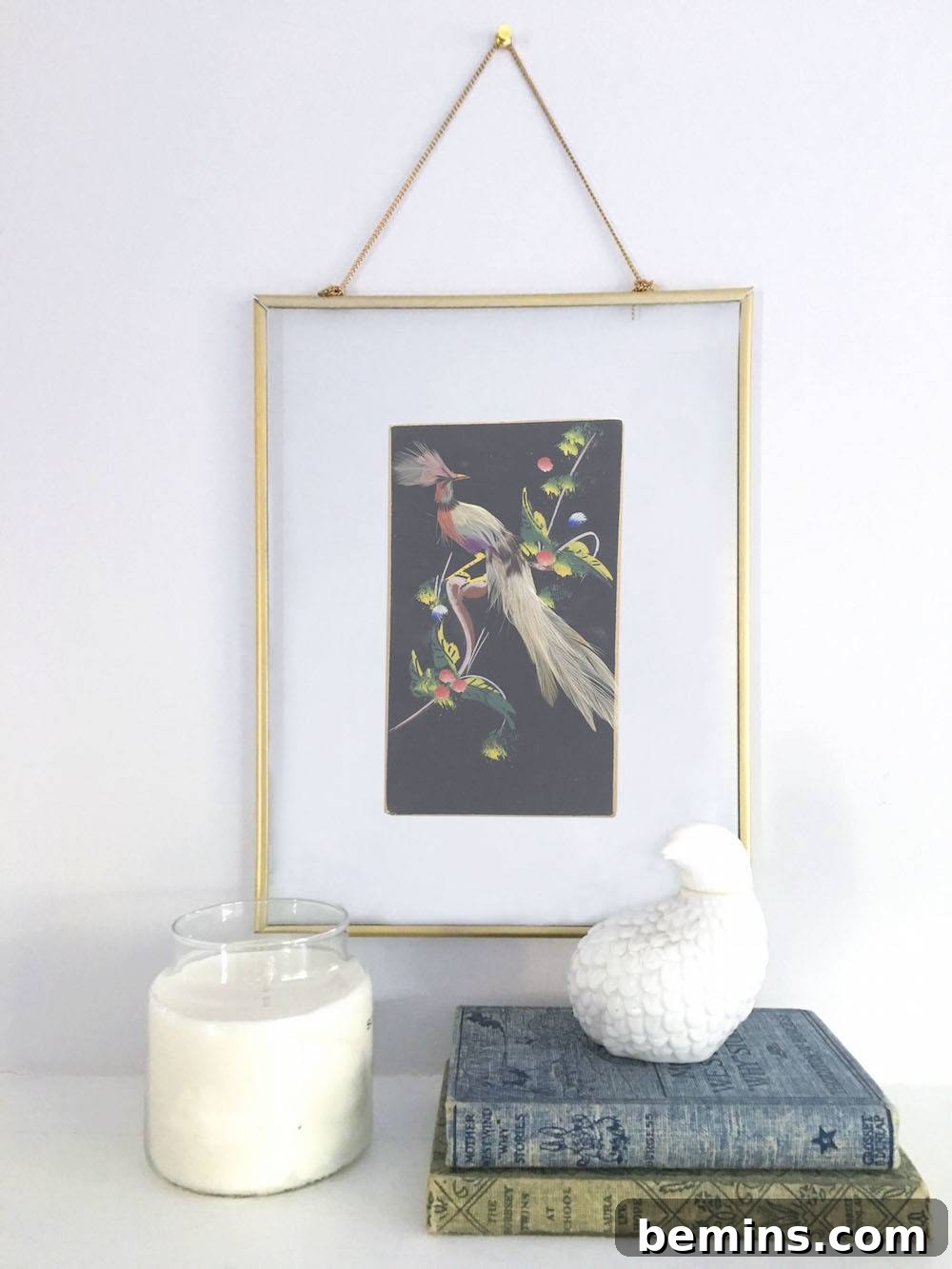 Displayed Anthropologie Inspired Frame