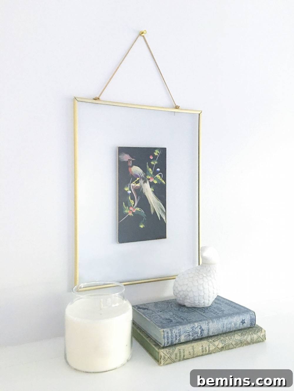 Close-up of the DIY Frame
