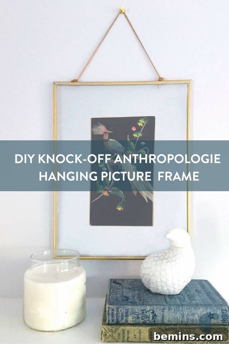 DIY Anthropologie Inspired Frame Pinterest