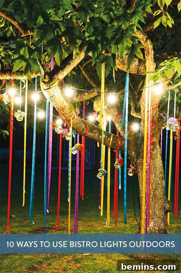 Creative Bistro Lights Outdoor Decor Ideas