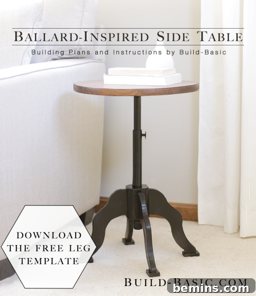 Unique Ballard-inspired side table DIY