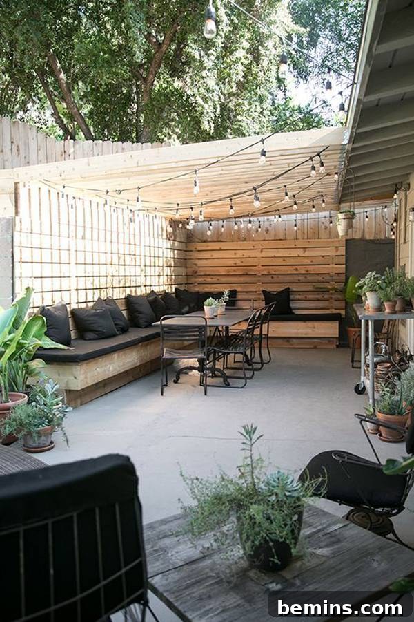Modern Scandinavian Outdoor Living Space