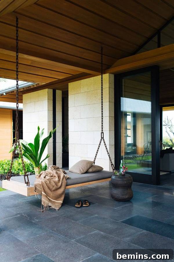 Modern Minimalist Outdoor Living Space