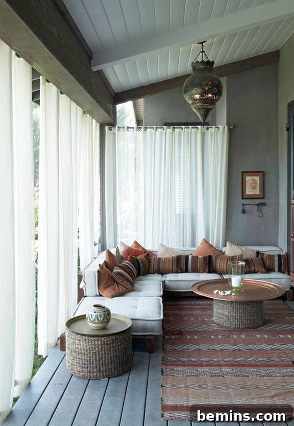 Modern Boho Outdoor Living Space