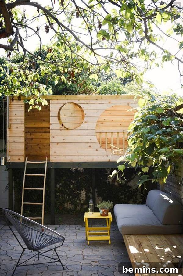 Modern Kid-Friendly Outdoor Living Space
