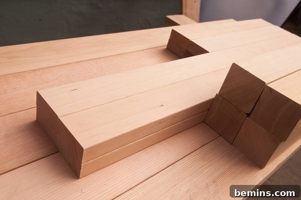 All the major parts for the ultimate garage workbench