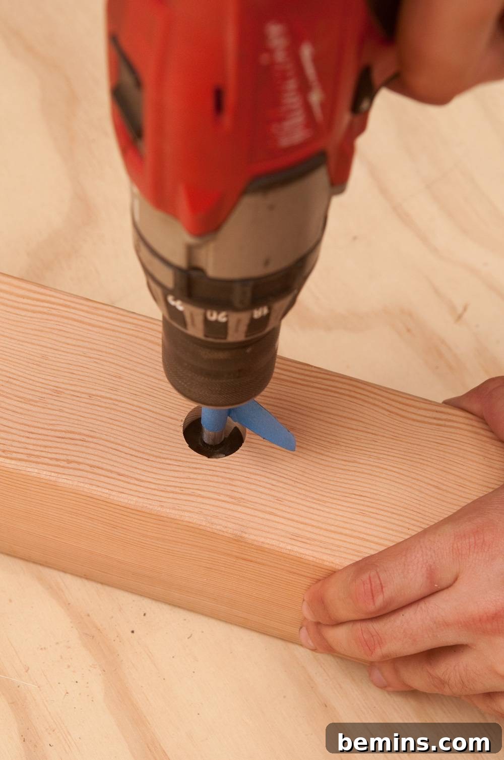 Drilling the counterbores