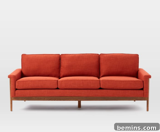 Leon Wood Frame Sofa from West Elm