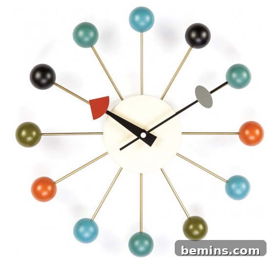 Mid-Century Ball Clock