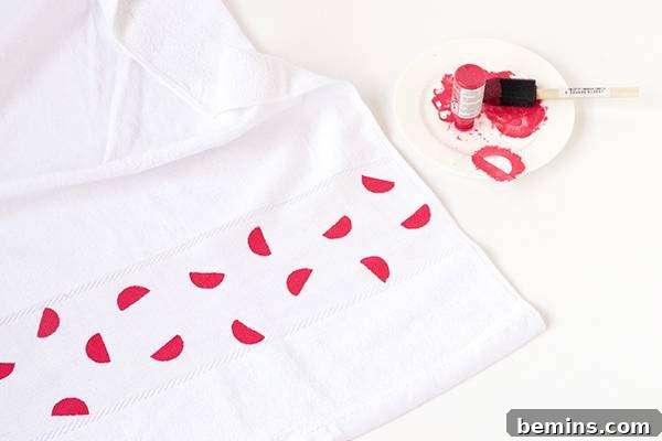 DIY popsicle tote and watermelon beach towel