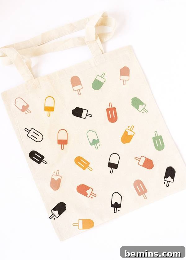 DIY popsicle tote and watermelon beach towel
