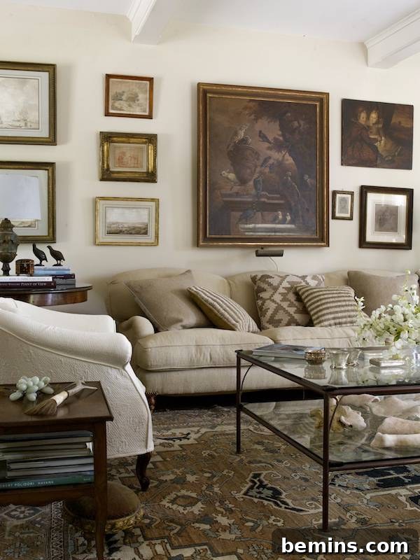 Traditional Design Example: Gilded Frames and Oil Paintings
