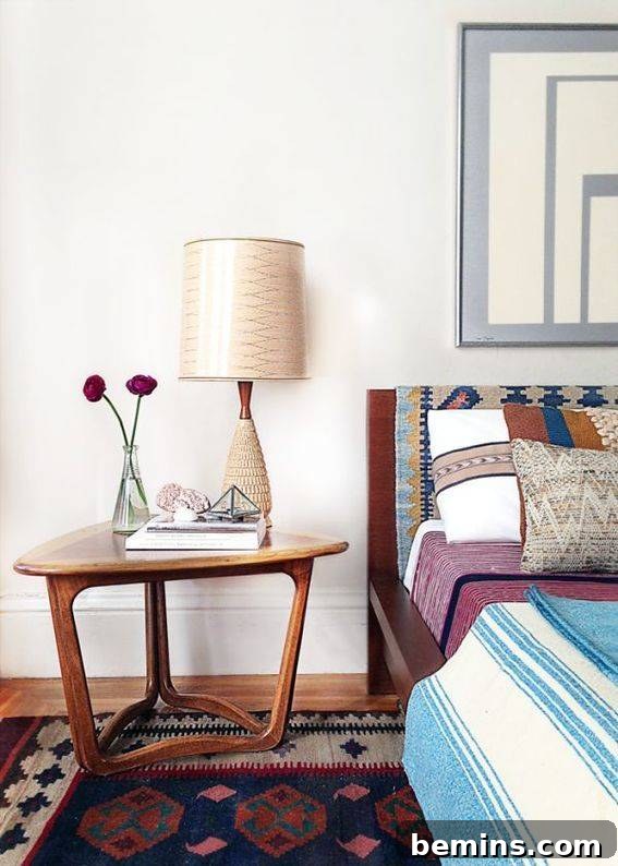 Our Top Picks: Southwestern Fabrics and Designs 9 Southwest Textiles: Layered textiles create a cozy and inviting bedroom space.