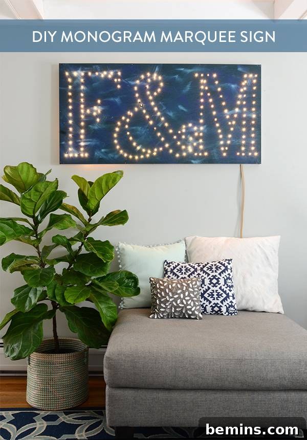 Share Your DIY Marquee Sign on Pinterest
