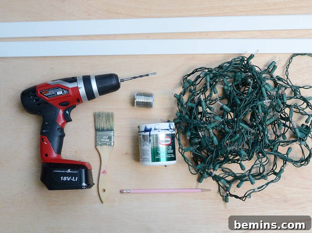 Materials for DIY Marquee Sign Project