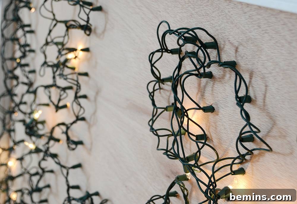 DIY Monogram Marquee: A Fun & Personalized Lighting Project 9 Adding the Hanging Wire