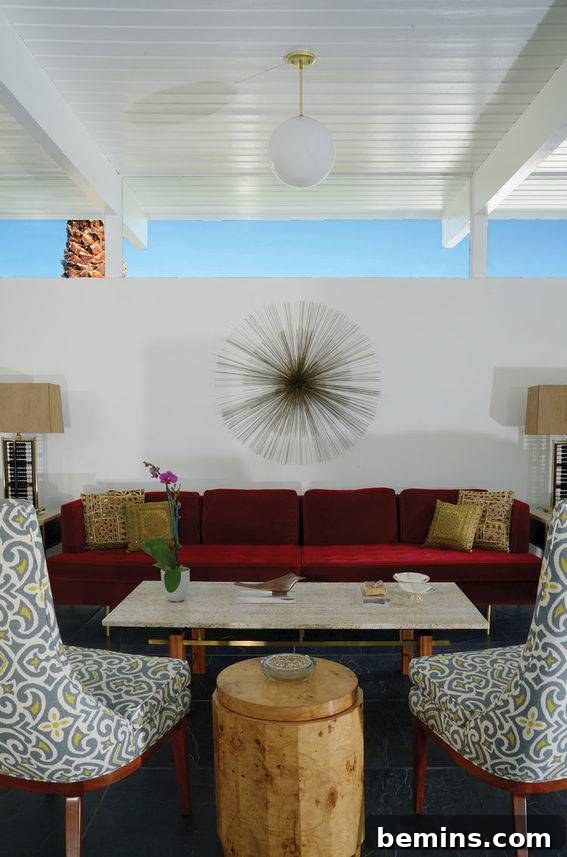 Unseen Midcentury Desert Modern Palm Springs Living Room