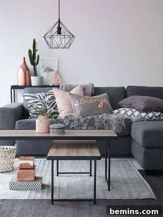 Southwestern Sanctuary: 10 Breathtaking Room Designs 11 Southwestern Living Room with Pale Pink Accents