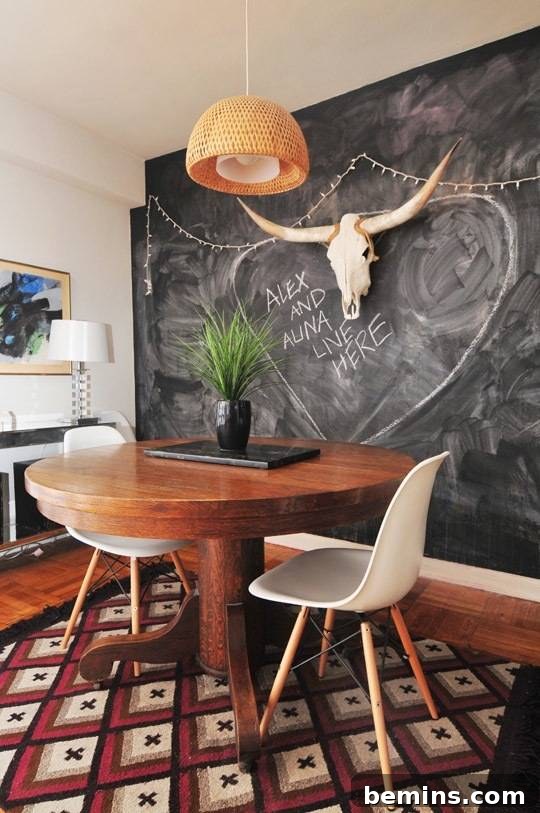 Southwestern Sanctuary: 10 Breathtaking Room Designs 8 Southwestern Dining Space with Animal Skull