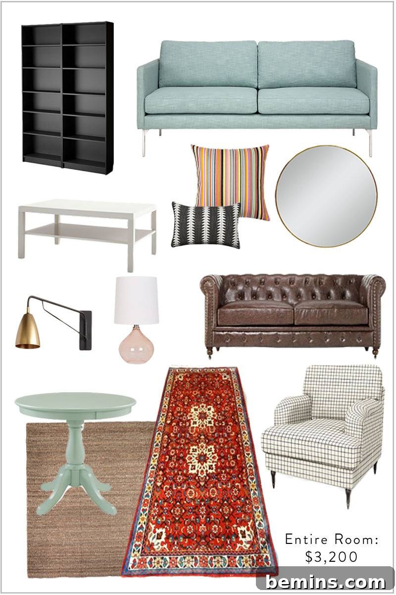 Budget-Friendly Eclectic Living Room Alternatives