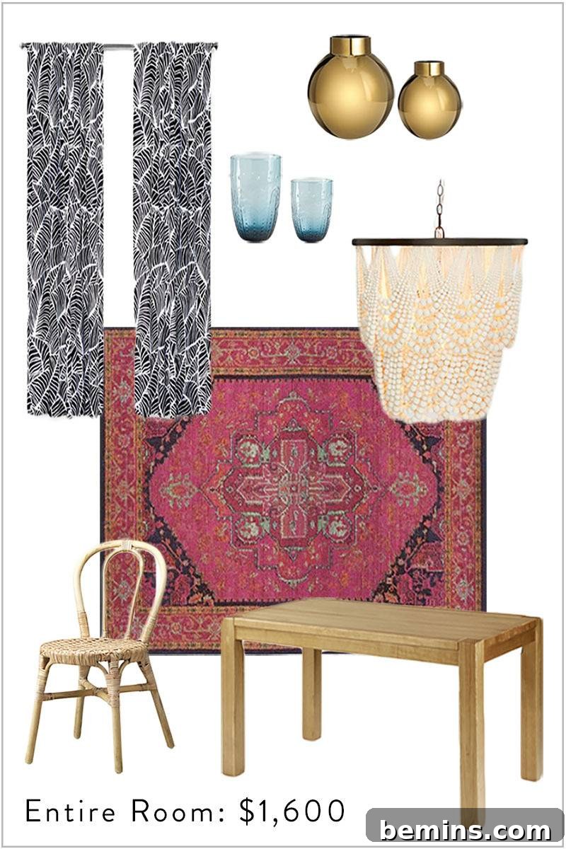 Budget-Friendly Eclectic Dining Room Alternatives