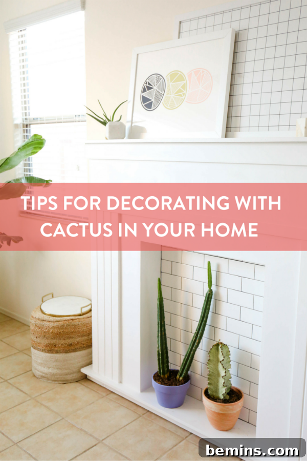 Foolproof Cactus Decor: Spiky Style, Zero Thorns 9 Desert Inspired Home Decor with Cacti