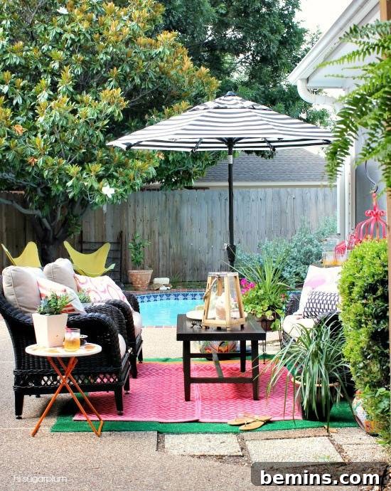 Fun Backyard with Bright Colors