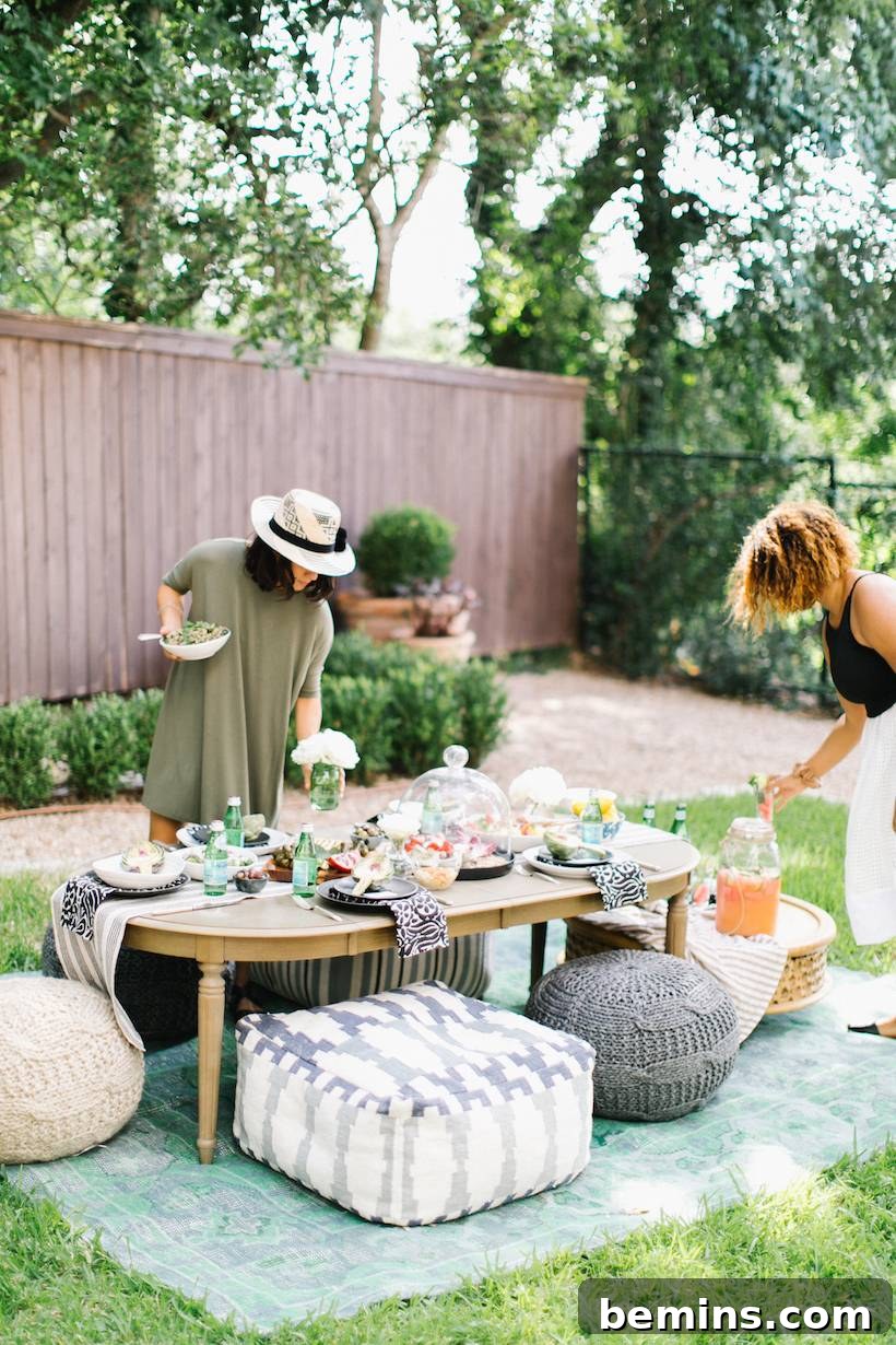 Backyard Party with Indoor Accents