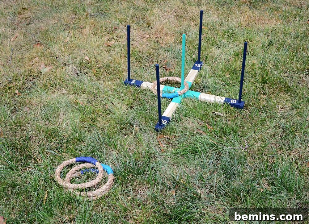 DIY Backyard Ring Toss: A Fun Outdoor Game Project 14 Creative Painting Ideas for the Ring Toss Game