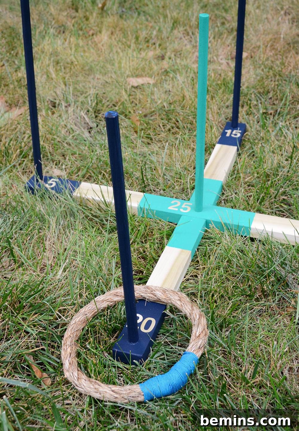 DIY Backyard Ring Toss: A Fun Outdoor Game Project 3 Finished DIY Backyard Ring Toss Game
